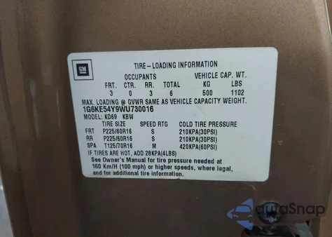 1998 Cadillac Deville D'elegance from USA, damaged, VIN 1G6KE54Y9WU730016